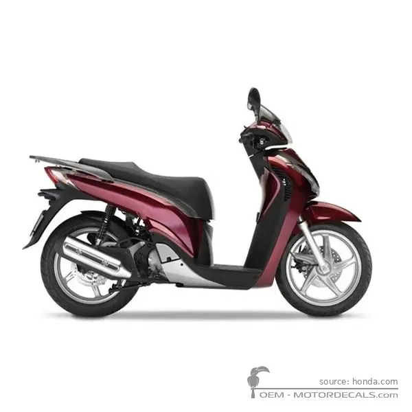 Honda SH150i 2009 - Velvet Red Metallic
