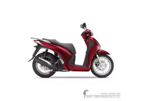 Adesivi per Honda SH150i 2013 • Honda Adesivi OEM