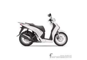 Stickers voor Honda SH150i 2014 • Honda OEM Stickers