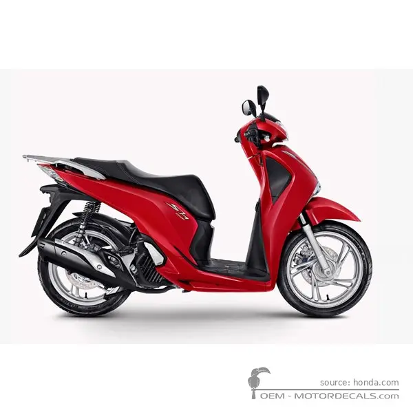 Honda SH150i 2017 - Pearl Splendor Red