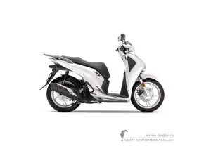 Adesivi per Honda SH150i 2019 • Honda Adesivi OEM