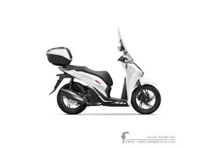 Naklejki do Honda SH150i 2022 • Honda Naklejki OEM