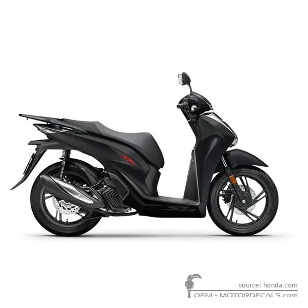 Honda SH150i 2023 - Mat Coal Black Metallic