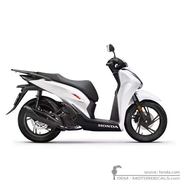Honda SH150i 2024 - Mat Pearl Cool White