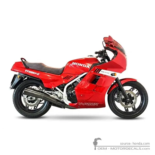 Honda VF1000 FII Bol d'Or 1986 - Candy Alamoana Red