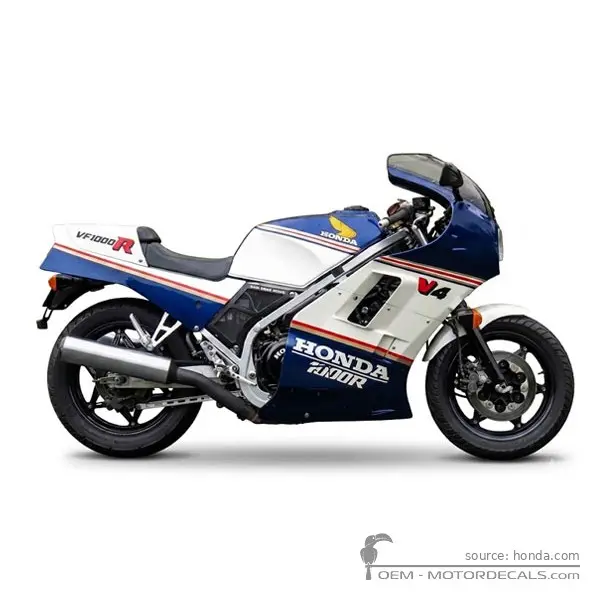 Honda VF1000 R 1986 - Candy Aleutian Blue