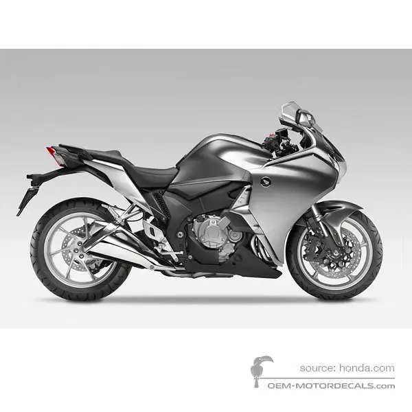 Honda VFR1200F 2010 - Zilver - Seal Silver Metallic