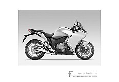 Stickers voor Honda VFR1200F 2011 - Wit • Honda OEM Stickers