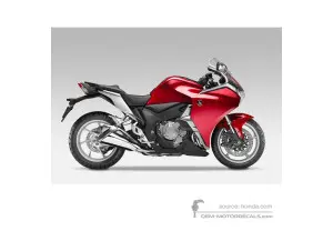 Stickers voor Honda VFR1200F 2011 - Rood • Honda OEM Stickers
