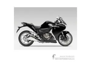 Decals for Honda VFR1200F 2013 - Black • Honda OEM Decals