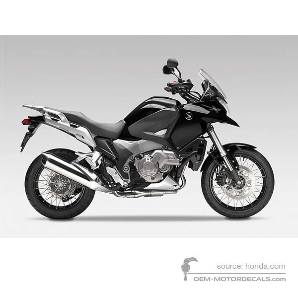 Decals for Honda VFR1200X CROSSTOURER 2012 - Black • Honda OEM Decals