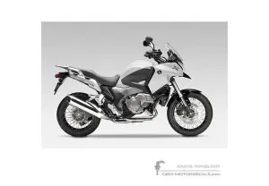 Naklejki do Honda VFR1200X CROSSTOURER 2012 - Biały • Honda Naklejki OEM