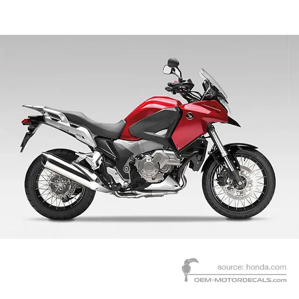 Honda VFR1200X CROSSTOURER 2012 - Rojo - Candy Prominence Red