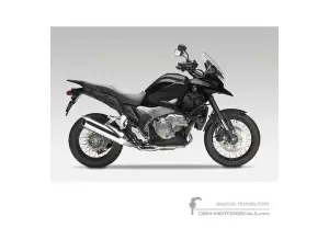 Naklejki do Honda VFR1200X CROSSTOURER 2013 - Czarny • Honda Naklejki OEM