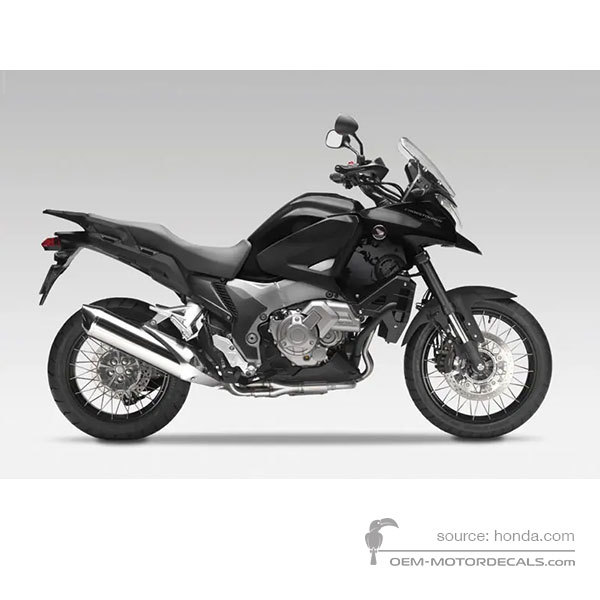 Aufkleber für Honda VFR1200X CROSSTOURER 2013 - Schwarz • Honda OEM-Aufkleber