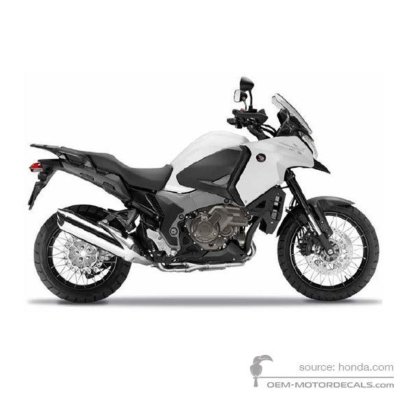 Decals for Honda VFR1200X CROSSTOURER 2014 - White • Honda OEM Decals