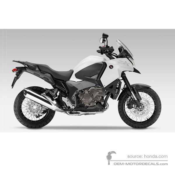 Autocollants pour Honda VFR1200X CROSSTOURER 2015 - Blanc • Honda Autocollants OEM