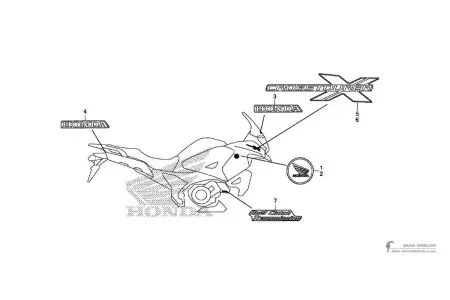 Honda VFR1200X CROSSTOURER 2015 - Biały