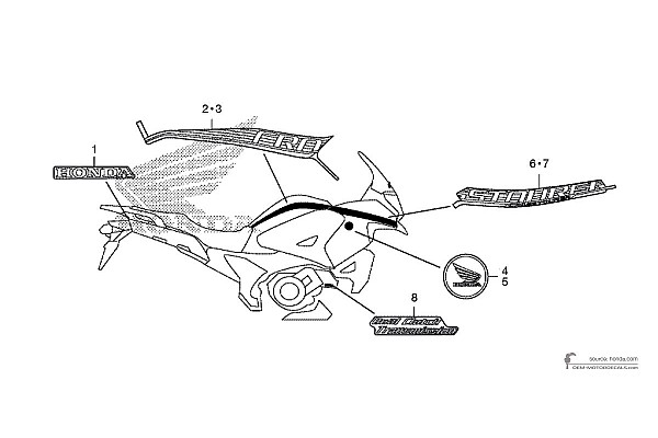 Honda VFR1200X CROSSTOURER 2018 - Rot