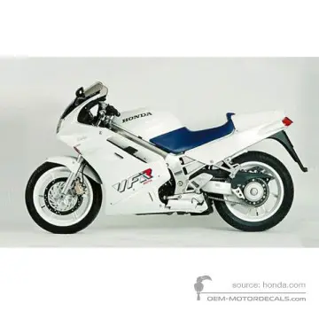 Honda VFR750 1990 - Biały - Pearl Crystal White