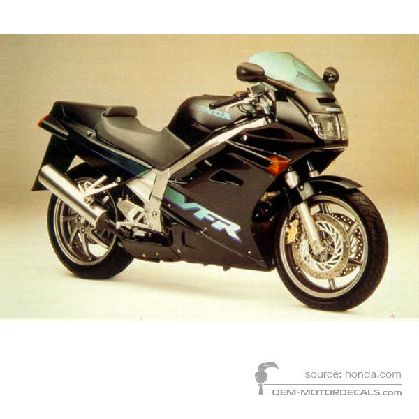 Decals for Honda VFR750 1992 - Green • Honda OEM Decals