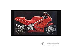 Naklejki do Honda VFR750 1992 - Czerwony • Honda Naklejki OEM