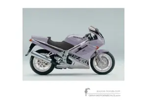 Aufkleber für Honda VFR750 1993 - Blau • Honda OEM-Aufkleber