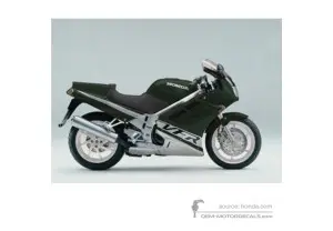Stickers voor Honda VFR750 1993 - Groen • Honda OEM Stickers