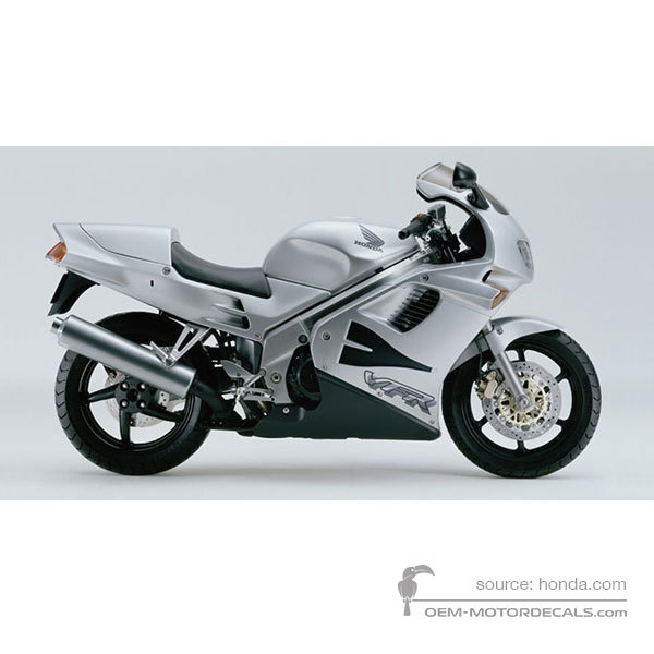 Autocollants pour Honda VFR750 1996 - Argent • Honda Autocollants OEM