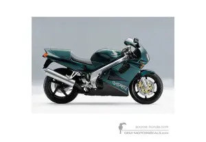 Pegatinas para Honda VFR750 1997 - Verde • Honda Pegatinas OEM