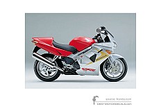 Naklejki do Honda VFR800 1999 - Czerwony • Honda Naklejki OEM