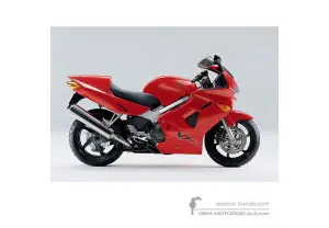 Decals for Honda VFR800 1999 - Red • Honda OEM Decals