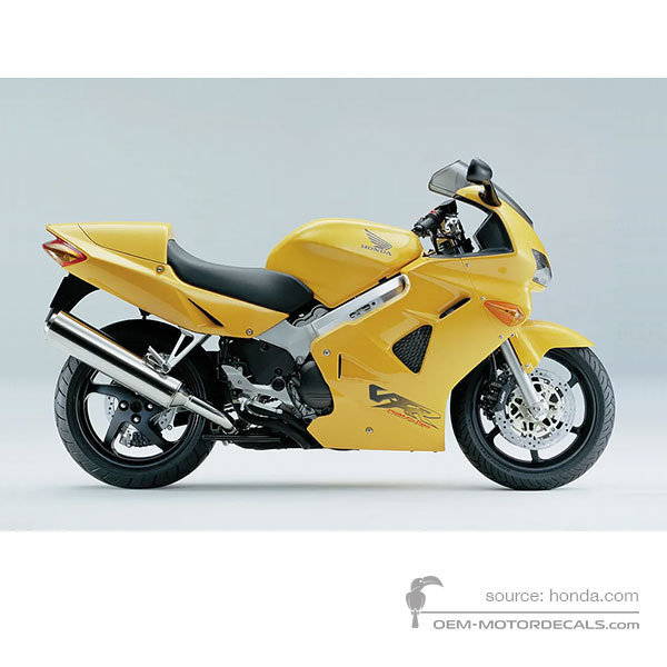 Pegatinas para Honda VFR800 1999 - Amarillo • Honda Pegatinas OEM