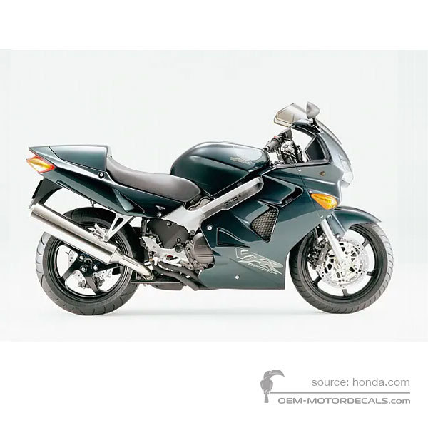 Adesivi per Honda VFR800 2000 - Verde • Honda Adesivi OEM