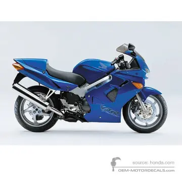 Honda VFR800 2001 - Blu - Candy Tahitian Blue