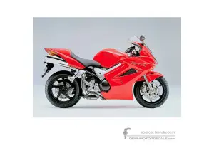 Autocollants pour Honda VFR800 VTEC 2002 - Rouge • Honda Autocollants OEM