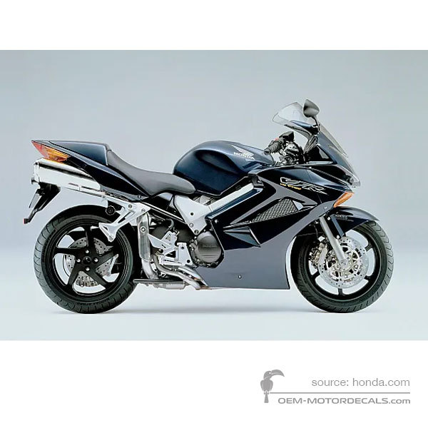 Decals for Honda VFR800 VTEC 2003 - Blue • Honda OEM Decals