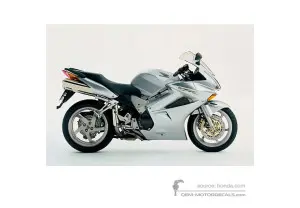 Pegatinas para Honda VFR800 VTEC 2005 - Plata • Honda Pegatinas OEM