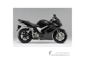Decals for Honda VFR800 VTEC 2006 - Black • Honda OEM Decals