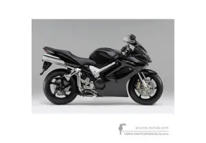 Naklejki do Honda VFR800 VTEC 2008 - Czarny • Honda Naklejki OEM