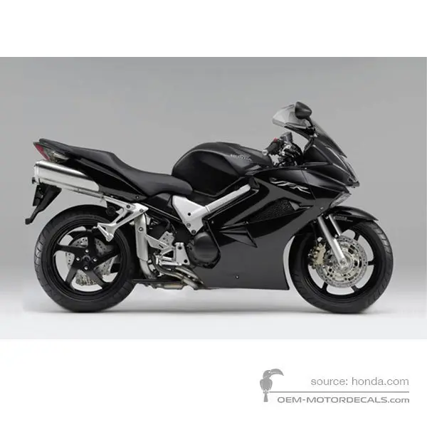 Honda VFR800 VTEC 2008 - Zwart - Pearl Cosmic Black