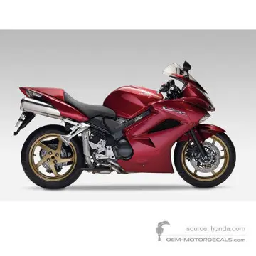Honda VFR800 VTEC 2008 - Rosso - Candy Glory Red