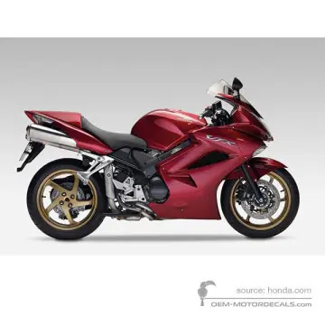 Honda VFR800 VTEC 2009 - Rosso - Candy Glory Red
