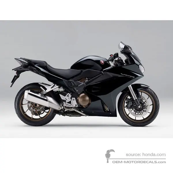 Honda VFR800 2016 - Zwart - Darkness Black Metallic