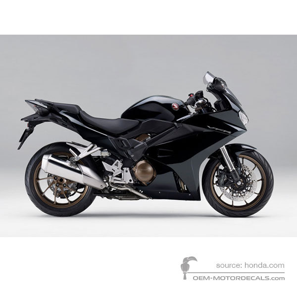 Aufkleber für Honda VFR800 2017 - Schwarz • Honda OEM-Aufkleber