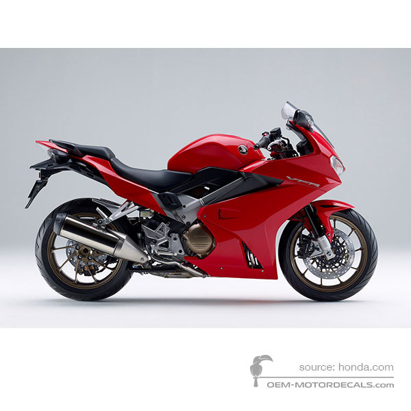 Aufkleber für Honda VFR800 2017 - Rot • Honda OEM-Aufkleber