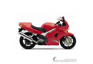 Stickers voor Honda VFR800 INTERCEPTOR 2001 • Honda OEM Stickers