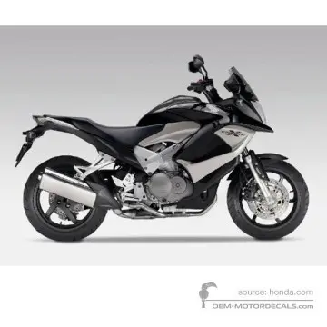 Honda VFR800X CROSSRUNNER 2011 - Zwart - Graphite Black
