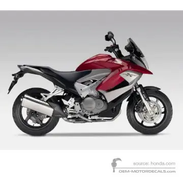 Honda VFR800X CROSSRUNNER 2011 - Rood - Candy Blazing Red