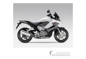 Naklejki do Honda VFR800X CROSSRUNNER 2011 - Biały • Honda Naklejki OEM